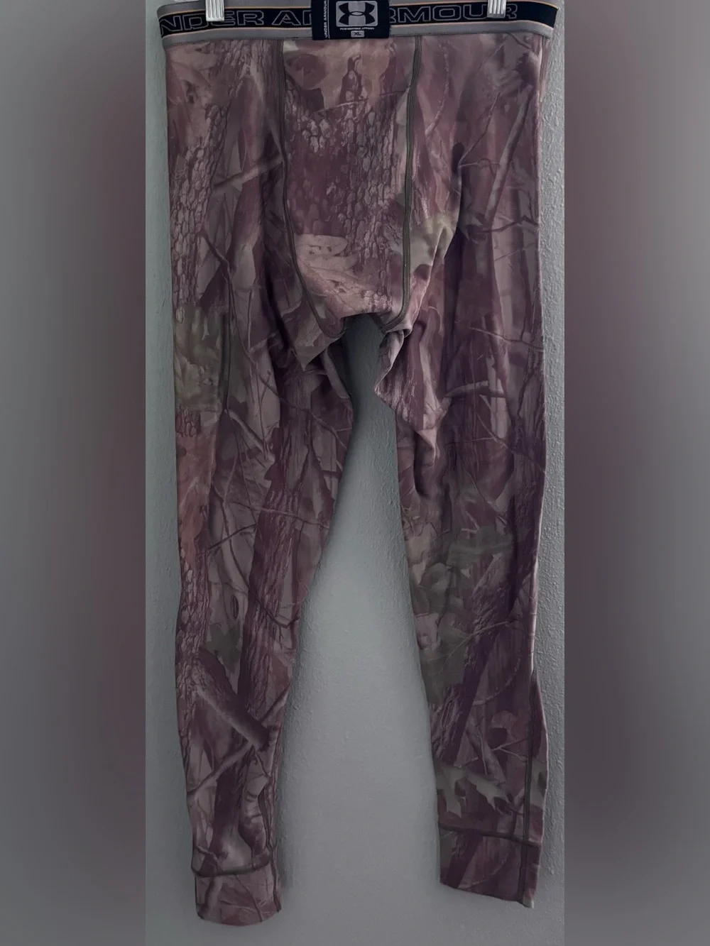 Under Armor Men’s Camouflage Long  John Leggings, Size XL